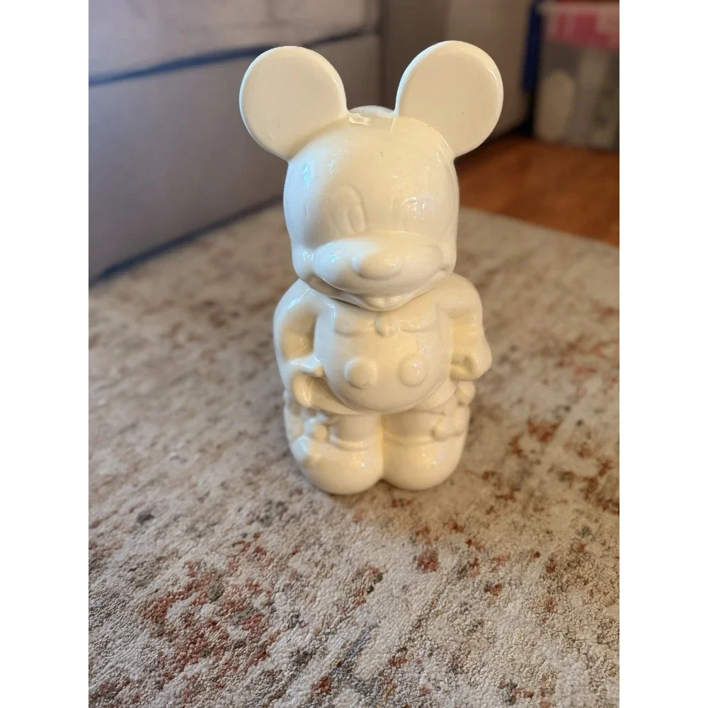 Vintage 1940's Mickey Mouse & Minnie Mouse Walt Disney Turnabout Cookie Jar